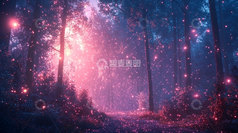 高清大图下载【趣麦麦图】梦幻森林