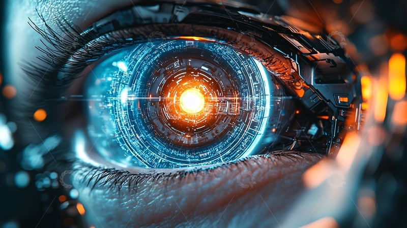 高清大图下载【趣麦麦图】机械眼