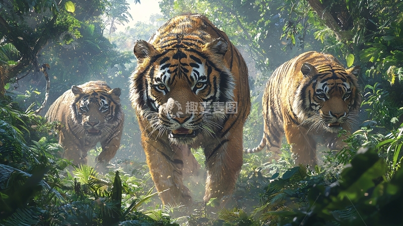 高清大图下载【趣麦麦图】孟加拉虎