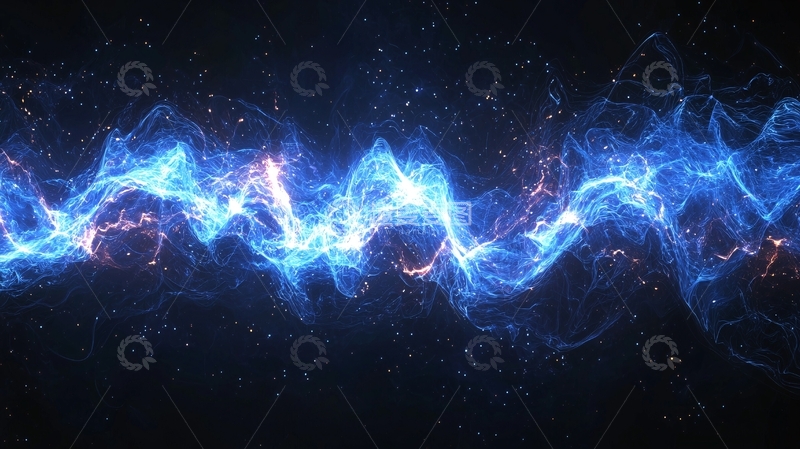 高清大图下载【趣麦麦图】蓝色能量波纹