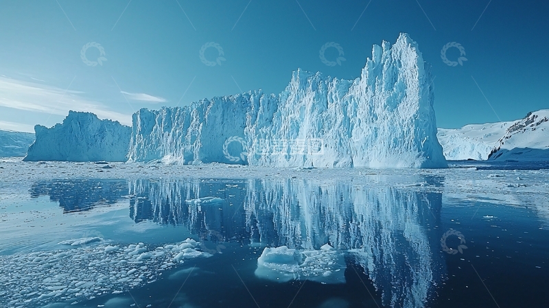 高清大图下载【趣麦麦图】冰川倒影