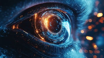 未来科技感眼睛