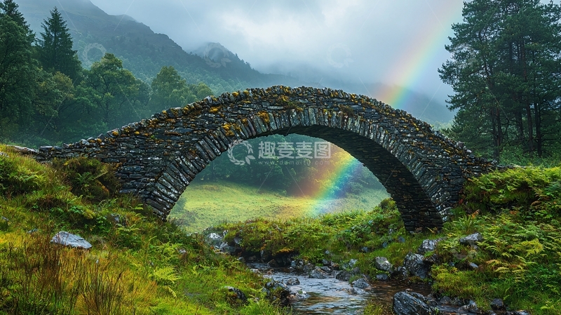 高清大图下载【趣麦麦图】彩虹桥