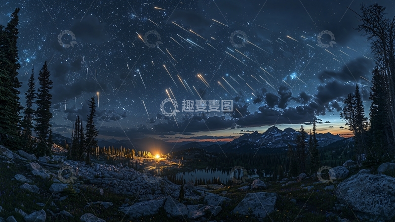 高清大图下载【趣麦麦图】流星雨