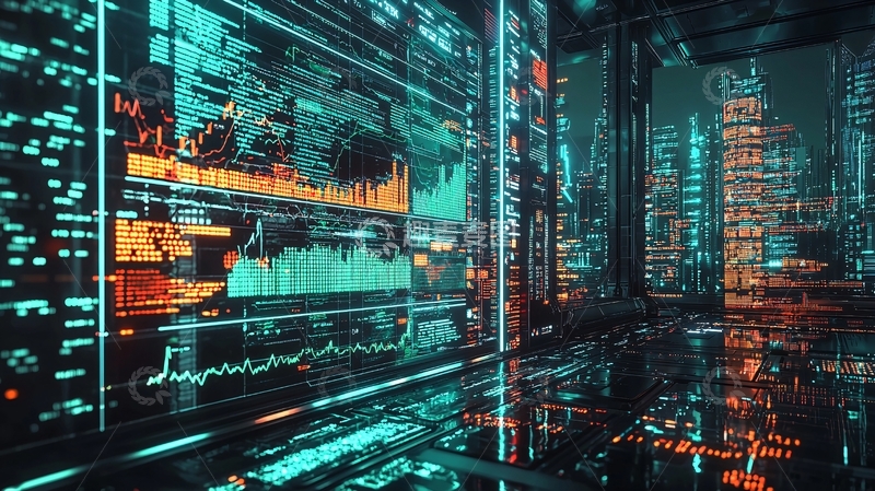 高清大图下载【趣麦麦图】科技感数据屏幕