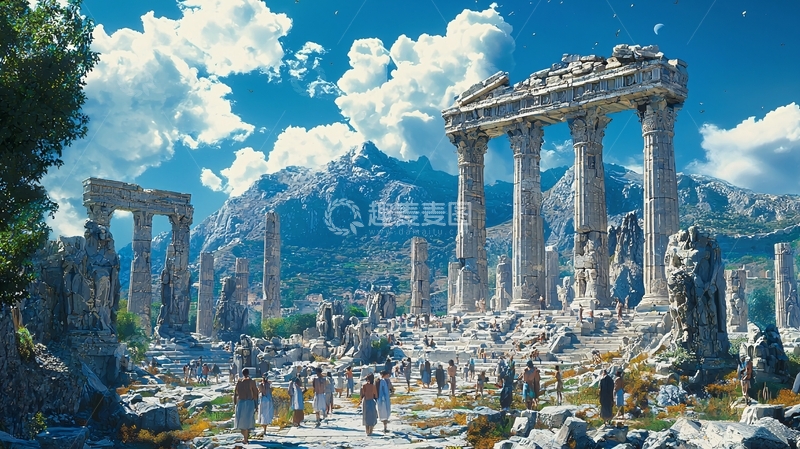 高清大图下载【趣麦麦图】古希腊废墟