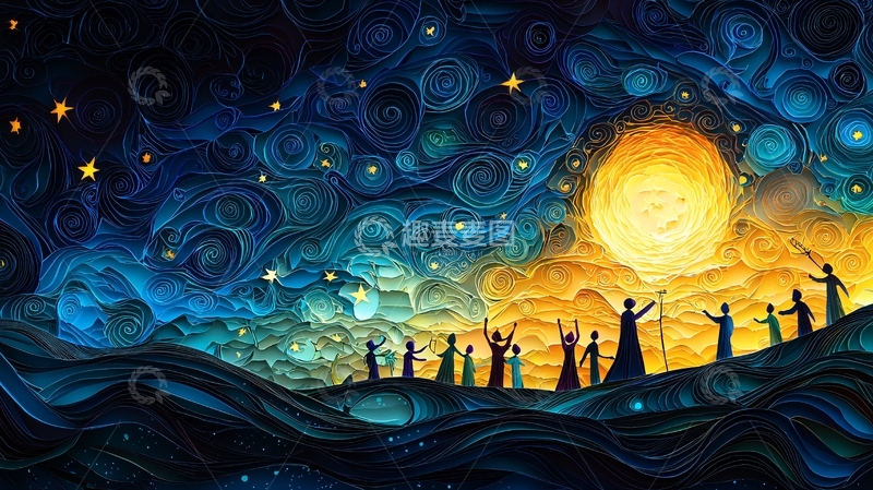 高清大图下载【趣麦麦图】星空祈祷