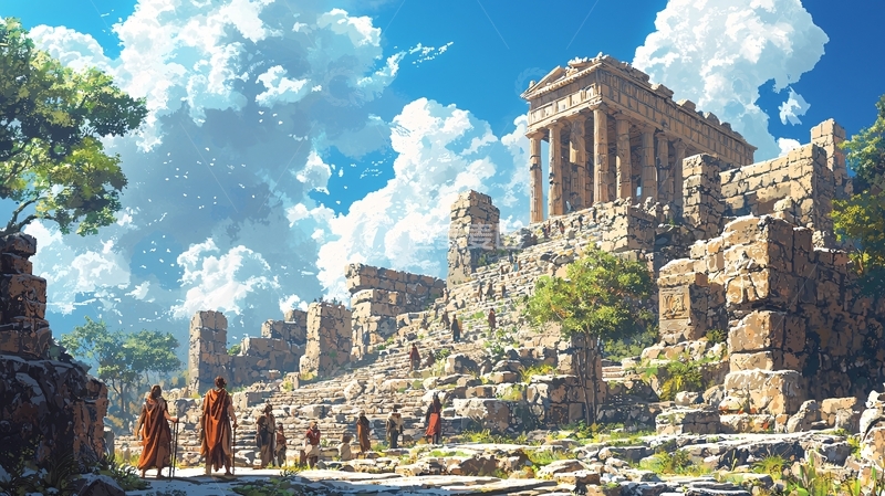 高清大图下载【趣麦麦图】古希腊遗址