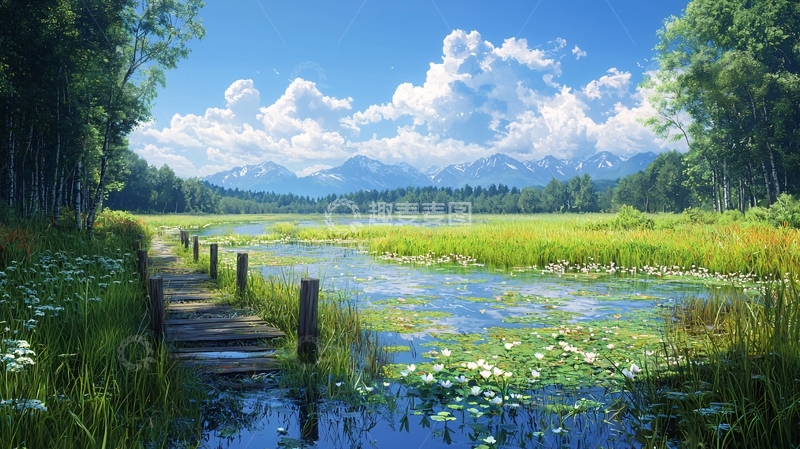 高清大图下载【趣麦麦图】清新田园风光