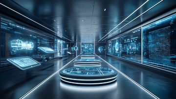 未来科技感长廊