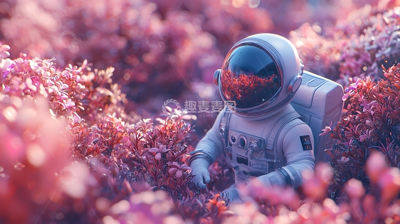 高清大图下载【趣麦麦图】太空人
