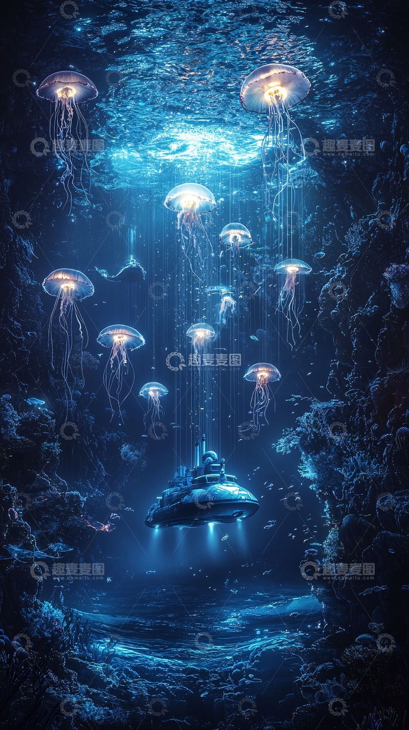 高清大图下载【趣麦麦图】深海探险