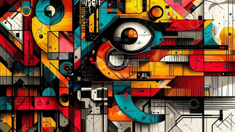 高清大图下载【趣麦麦图】抽象几何图形