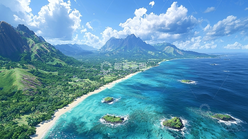 高清大图下载【趣麦麦图】碧海蓝天