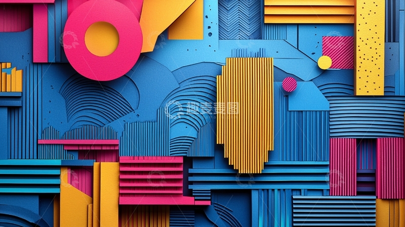 高清大图下载【趣麦麦图】抽象几何图形