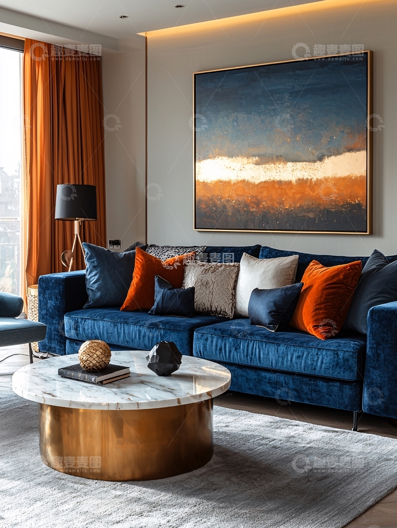 高清大图下载【趣麦麦图】现代简约客厅装饰