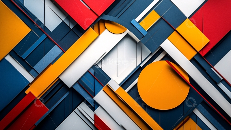 高清大图下载【趣麦麦图】抽象几何图形