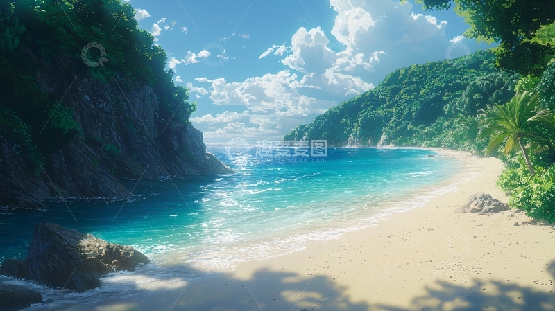 高清大图下载【趣麦麦图】阳光沙滩海景43