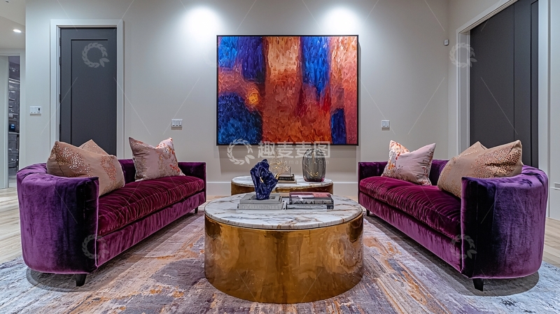 高清大图下载【趣麦麦图】现代简约客厅设计