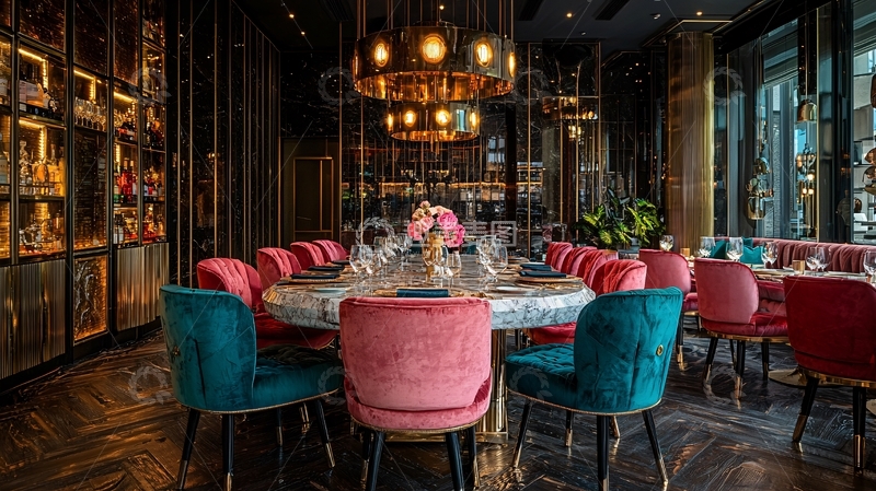 高清大图下载【趣麦麦图】高端餐厅私密包间