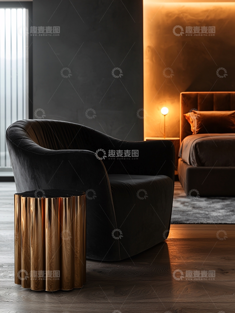 高清大图下载【趣麦麦图】奢华卧室一角