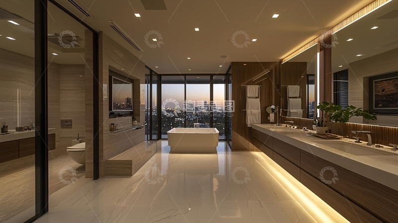 高清大图下载【趣麦麦图】现代豪华浴室室内设计
