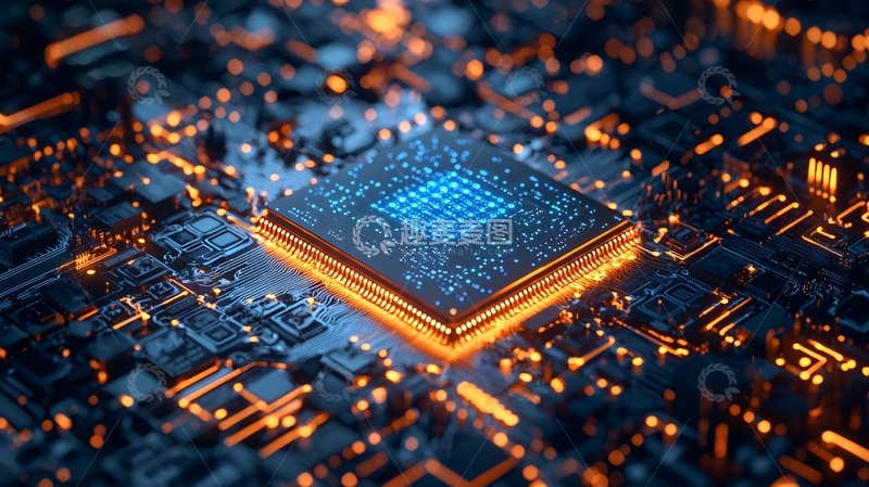 高清大图下载【趣麦麦图】高科技芯片电路板特写