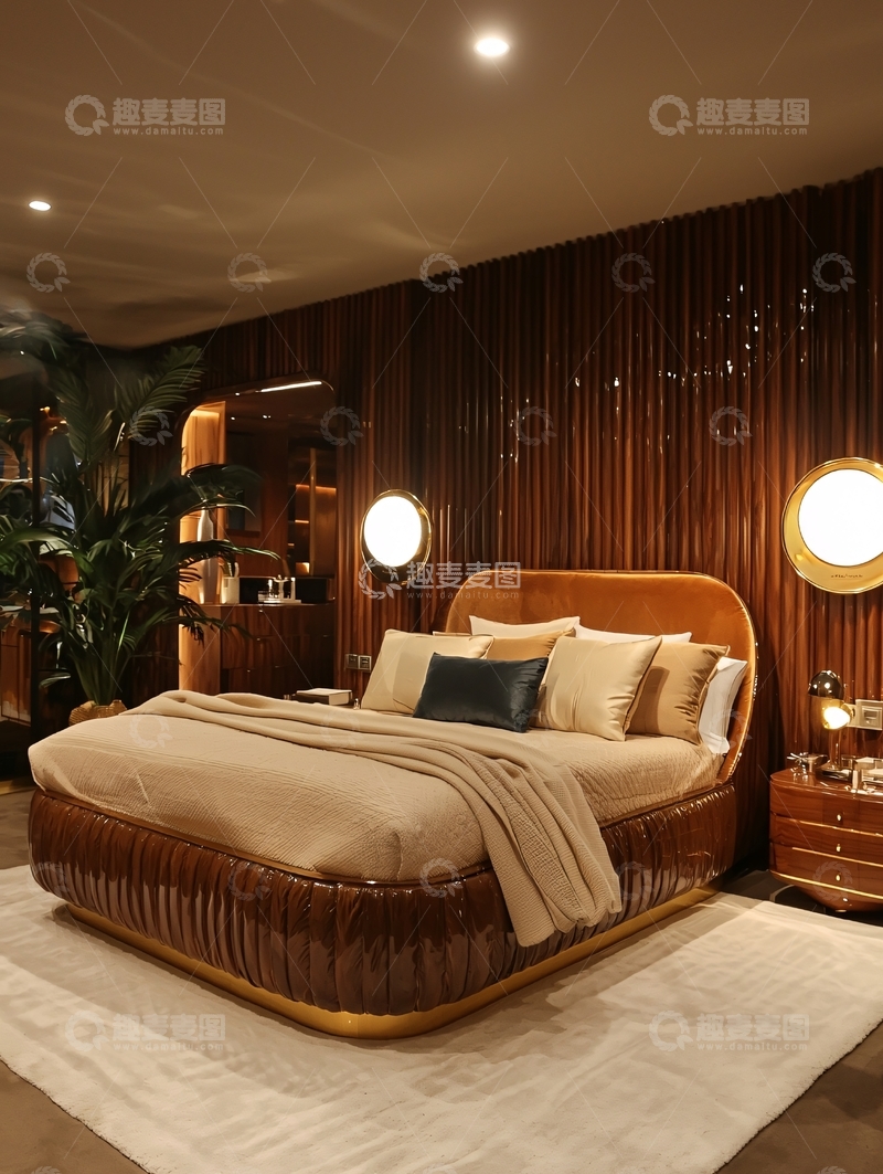 高清大图下载【趣麦麦图】奢华现代卧室设计3
