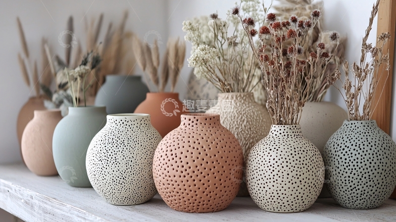 高清大图下载【趣麦麦图】北欧风小瓶子