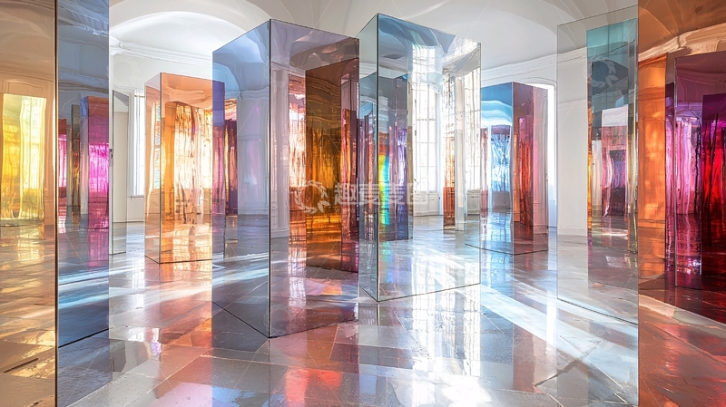 高清大图下载【趣麦麦图】彩色玻璃柱