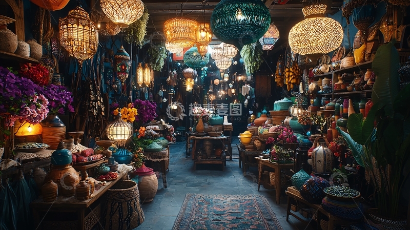 高清大图下载【趣麦麦图】充满异域风情的复古商店