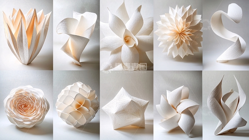 高清大图下载【趣麦麦图】纸艺花卉28