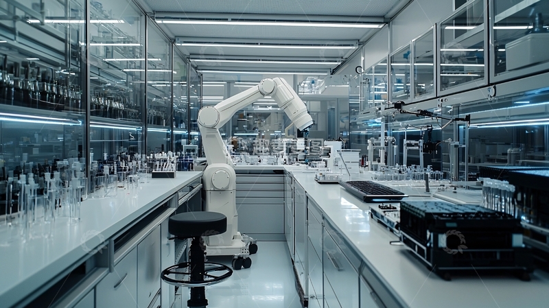 高清大图下载【趣麦麦图】实验室机器人自动化