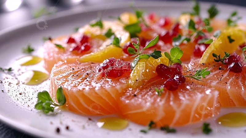 高清大图下载【趣麦麦图】三文鱼刺身