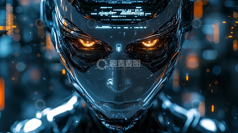 高清大图下载【趣麦麦图】未来科技感机器人