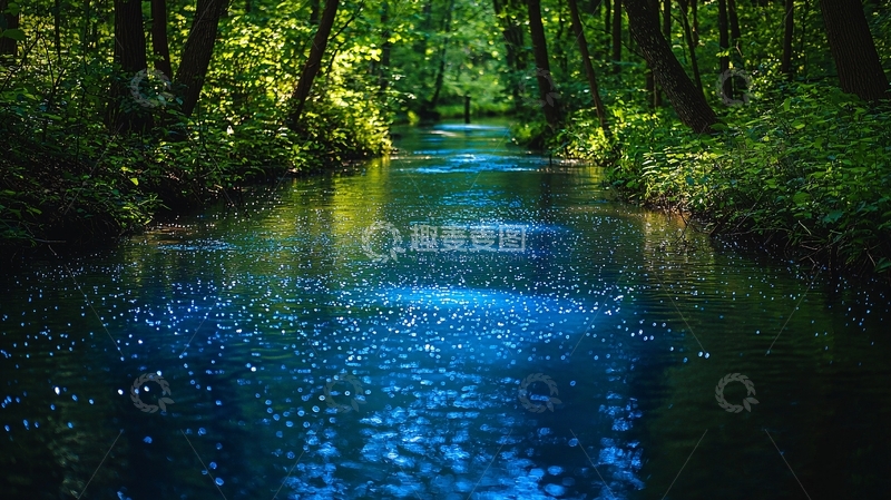 高清大图下载【趣麦麦图】森林小溪