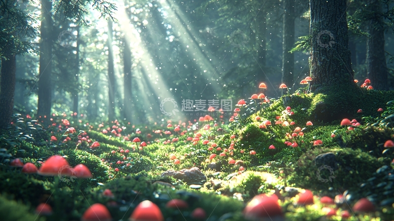 高清大图下载【趣麦麦图】阳光森林