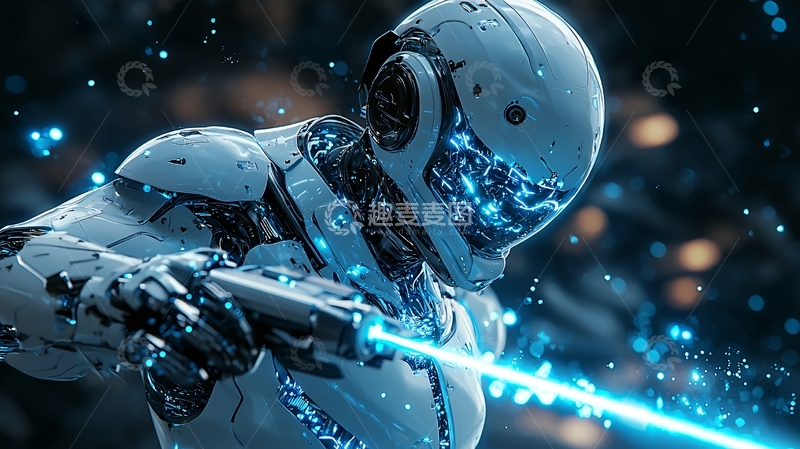 高清大图下载【趣麦麦图】科幻未来机器人战士