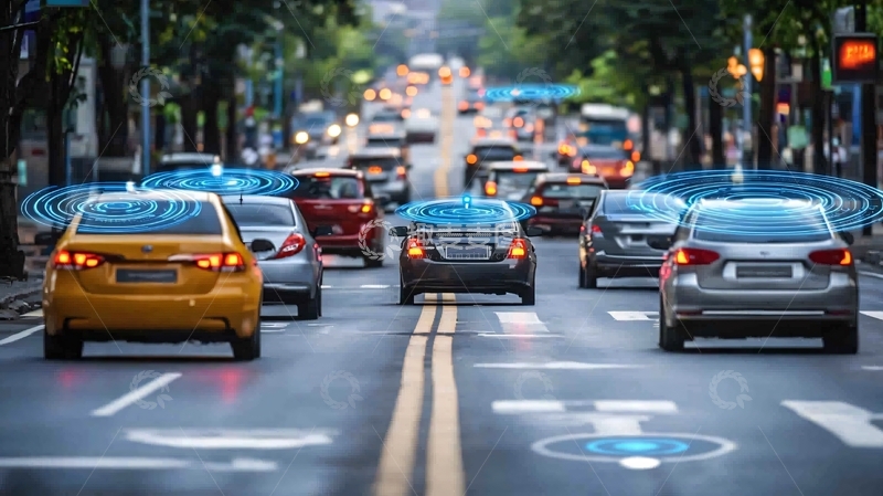 高清大图下载【趣麦麦图】城市道路车辆行驶