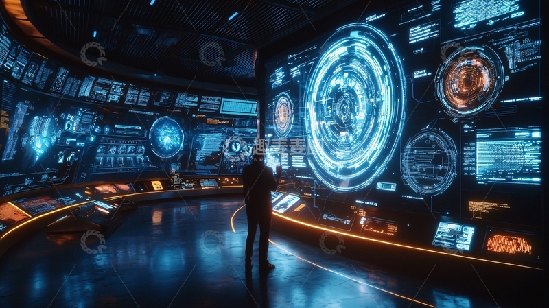 高清大图下载【趣麦麦图】科技感未来空间
