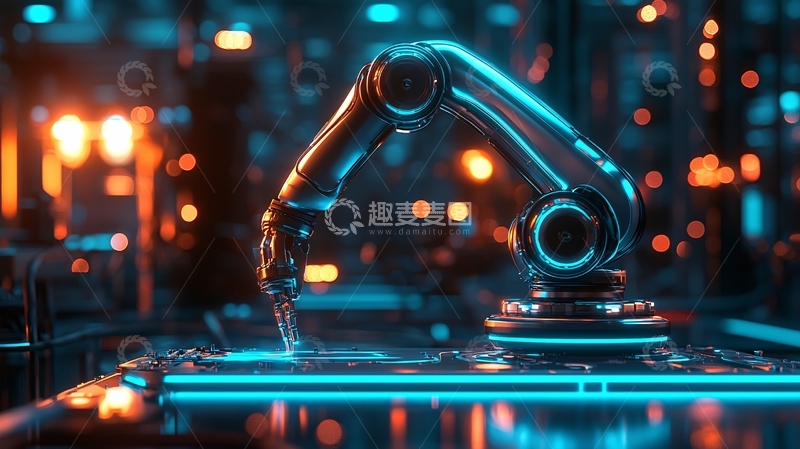 高清大图下载【趣麦麦图】未来科技感机械臂