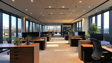 现代化开放式办公空间