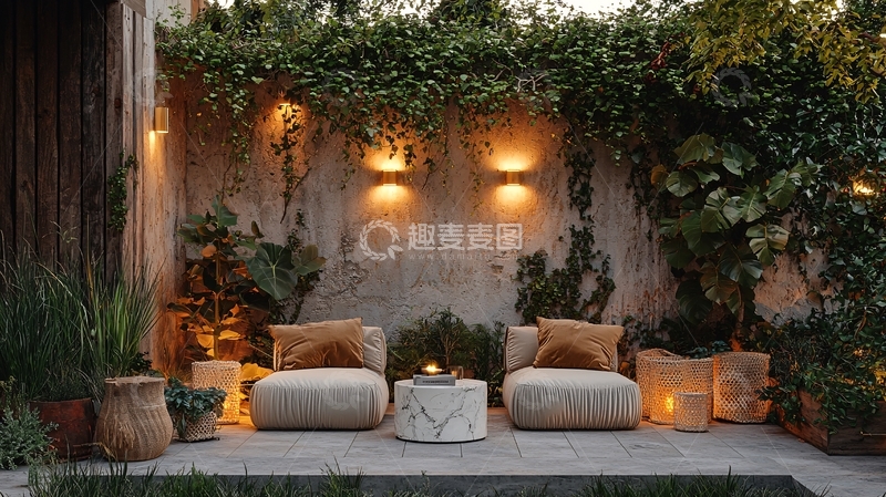 高清大图下载【趣麦麦图】庭院夜景灯光设计