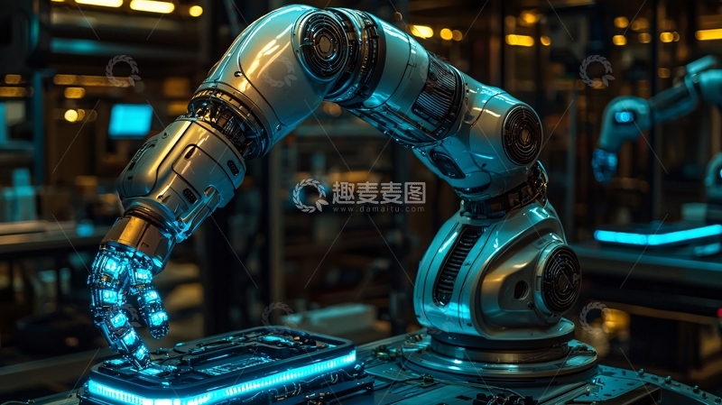 高清大图下载【趣麦麦图】工业机器人手臂16