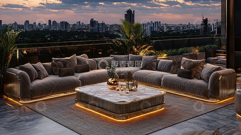 高清大图下载【趣麦麦图】高端户外景观沙发