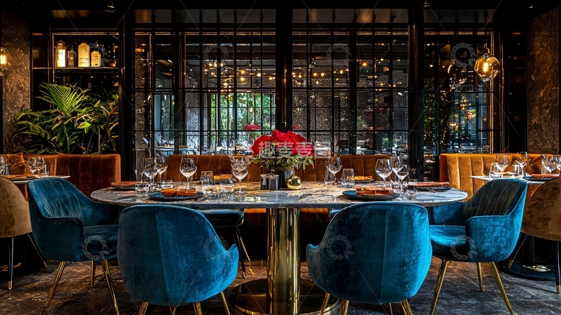 高清大图下载【趣麦麦图】高档餐厅室内设计