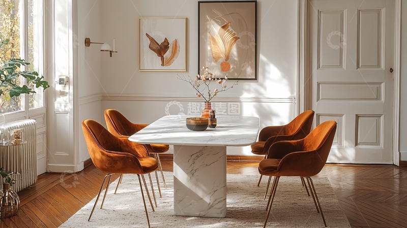 高清大图下载【趣麦麦图】极简轻奢现代餐厅