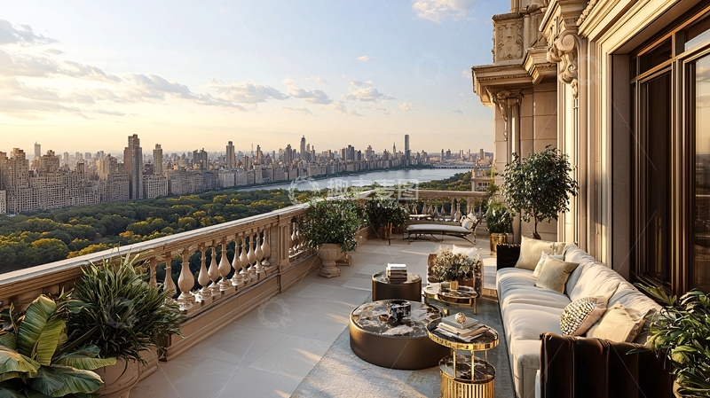 高清大图下载【趣麦麦图】中央公园景观阳台