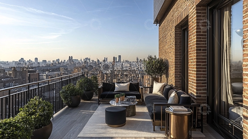 高清大图下载【趣麦麦图】城市景观露台