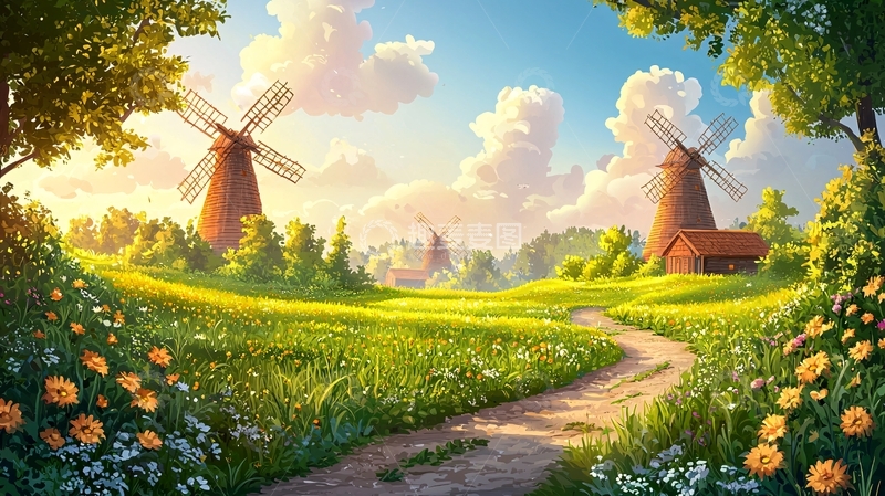 高清大图下载【趣麦麦图】田园风光366